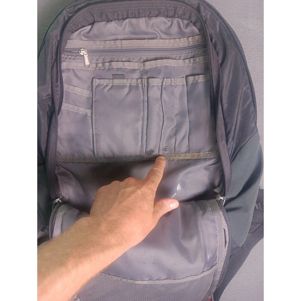The North Face Surge II 2 Black Laptop Backpack Bag Multi Pocket Travel Daypack